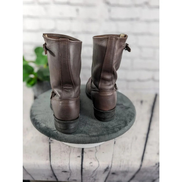 Frye Engineer Brown leather Boots 9M - Picture 3 of 16